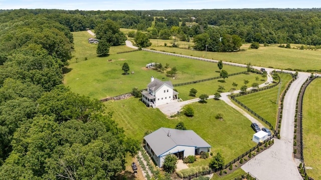 7811 Lampley Rd, Primm Springs, TN 38476 - aerial view of sparsely populated area featuring a heavily wooded area