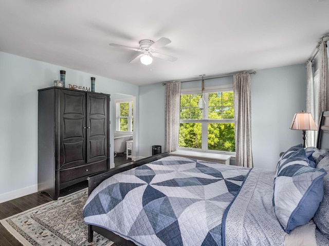 7811 Lampley Rd, Primm Springs, TN 38476 - bedroom featuring wood finished floors and a ceiling fan