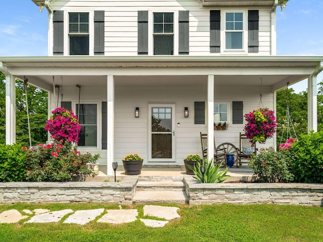7811 Lampley Rd, Primm Springs, TN 38476 - view of front of property with a porch