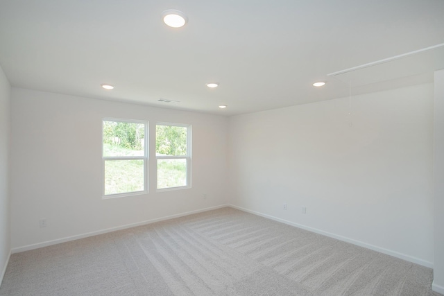 458 Jet Stream Dr, La Vergne, TN 37086 - empty room with attic access, light carpet, and recessed lighting