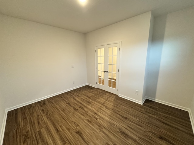 458 Jet Stream Dr, La Vergne, TN 37086 - unfurnished room with french doors and dark wood-style floors