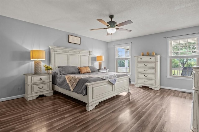 5455 Bales Rd, Cunningham, TN 37052 - bedroom with wood finished floors, a textured ceiling, and ceiling fan