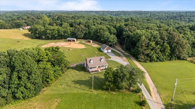 5455 Bales Rd, Cunningham, TN 37052 - aerial view of sparsely populated area featuring a forest