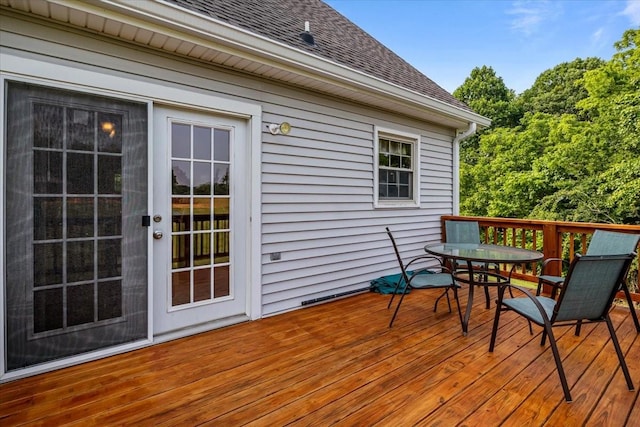 5455 Bales Rd, Cunningham, TN 37052 - wooden deck featuring outdoor dining area