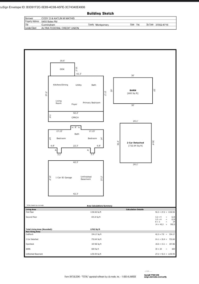 5455 Bales Rd, Cunningham, TN 37052 - view of property floor plan