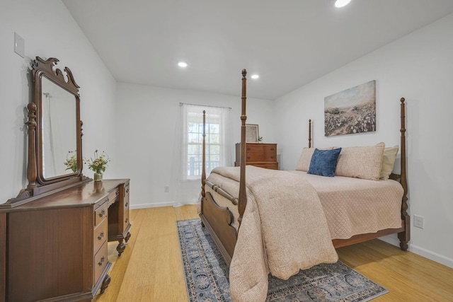 1697 Curtis Chapel Rd, Mc Ewen, TN 37101 - bedroom with light wood-style floors and recessed lighting