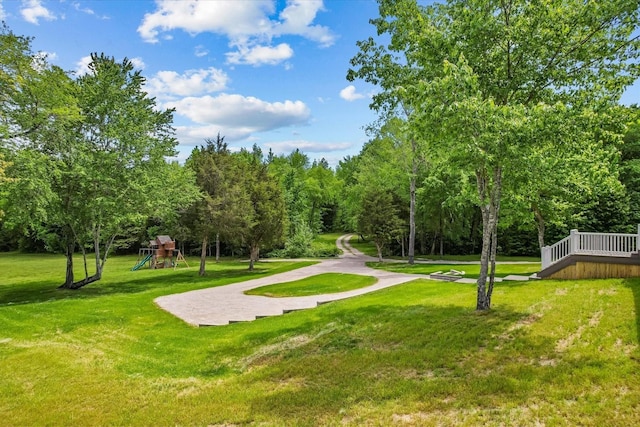 1697 Curtis Chapel Rd, Mc Ewen, TN 37101 - view of community featuring a lawn