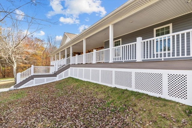 1697 Curtis Chapel Rd, Mc Ewen, TN 37101 - view of side of property with a porch and stairway