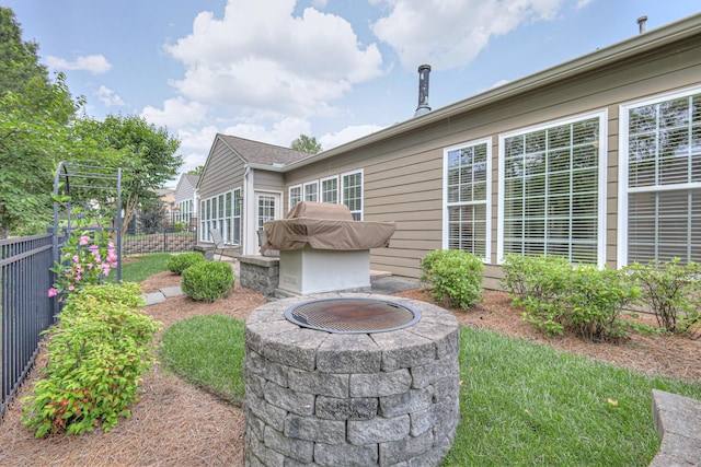507 Bugler Rd, Mount Juliet, TN 37122 - view of patio / terrace featuring an outdoor fire pit and grilling area