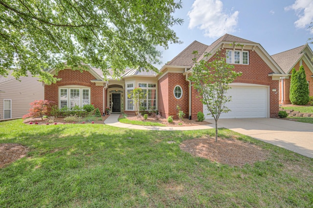 507 Bugler Rd, Mount Juliet, TN 37122 - traditional home with driveway, brick siding, a front lawn, and a garage