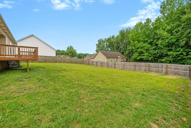 405 Chestnut Grove Way, Clarksville, TN 37042 - fenced backyard with a wooden deck