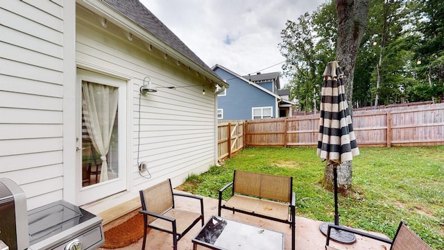 7146 Pepper Tree Cir, Fairview, TN 37062 - fenced backyard featuring a patio