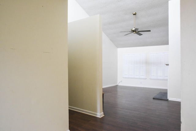 4861 Quail Run, Old Hickory, TN 37138 - corridor featuring dark wood-style flooring and a textured ceiling
