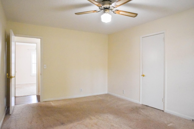 4861 Quail Run, Old Hickory, TN 37138 - carpeted empty room featuring baseboards and a ceiling fan