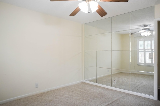 4861 Quail Run, Old Hickory, TN 37138 - unfurnished bedroom featuring carpet floors, a ceiling fan, and a closet