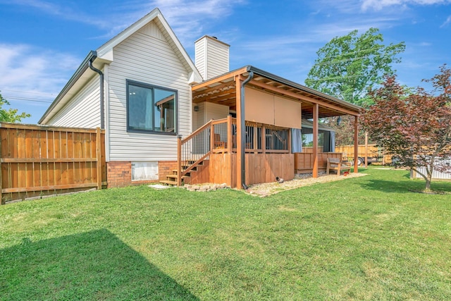 7646 S Swift Rd, Goodlettsville, TN 37072 - back of house featuring a chimney