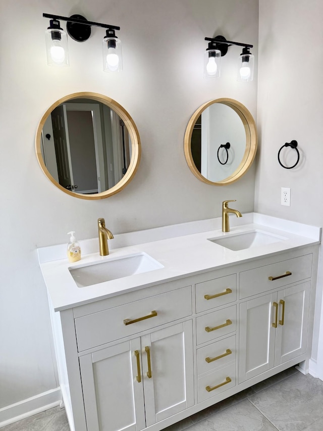 740 N Palmers Chapel Rd, White House, TN 37188 - bathroom featuring double vanity