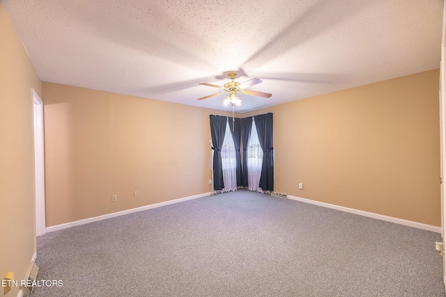 100 Cusick Cir, Lenoir City, TN 37772 - carpeted empty room with ceiling fan and a textured ceiling
