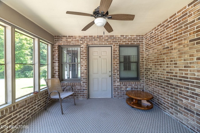 100 Cusick Cir, Lenoir City, TN 37772 - sunroom with ceiling fan
