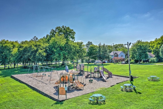 1164 Sydney Ter, Mount Juliet, TN 37122 - community playground featuring a lawn and view of wooded area