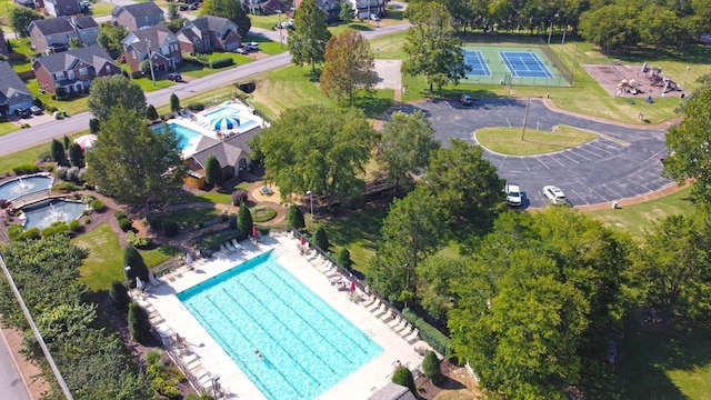 1164 Sydney Ter, Mount Juliet, TN 37122 - aerial view of a pool