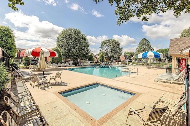 1164 Sydney Ter, Mount Juliet, TN 37122 - community pool featuring a patio area and a hot tub