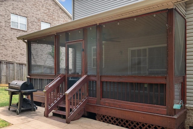 1164 Sydney Ter, Mount Juliet, TN 37122 - deck with a sunroom and a grill