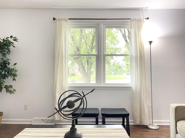2801 Denham Ave, Columbia, TN 38401 - sitting room with baseboards and dark wood-style floors