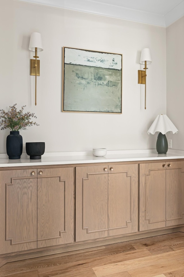 4896 Bethesda Rd, Thompsons Station, TN 37179 - detailed view of ornamental molding and wood finished floors