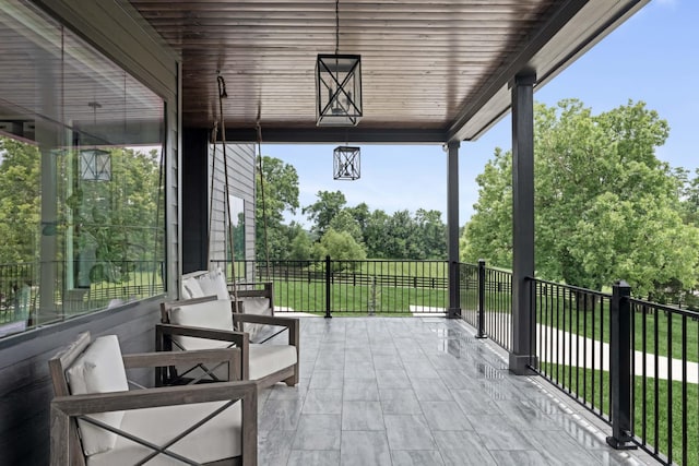 4896 Bethesda Rd, Thompsons Station, TN 37179 - view of patio featuring view of wooded area