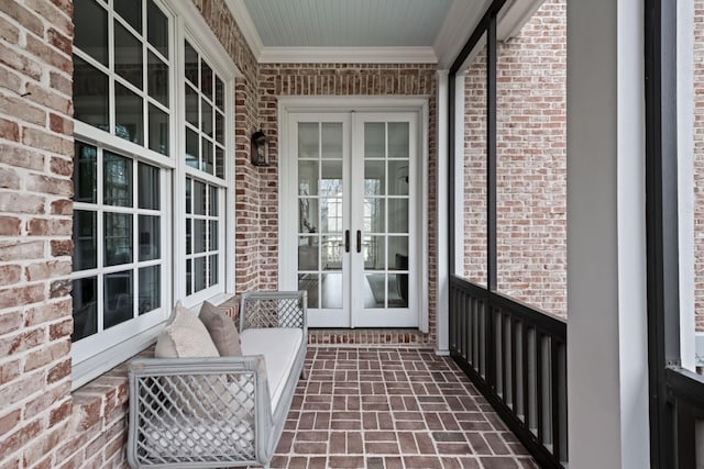 2455 Hidden River Ln, Franklin, TN 37069 - porch featuring french doors