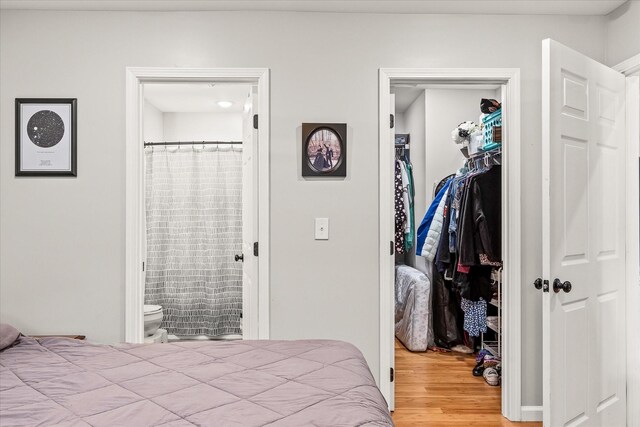 2190 Sullivan Knowles Rd, Sparta, TN 38583 - bedroom with wood finished floors, a closet, a walk in closet, and ensuite bathroom