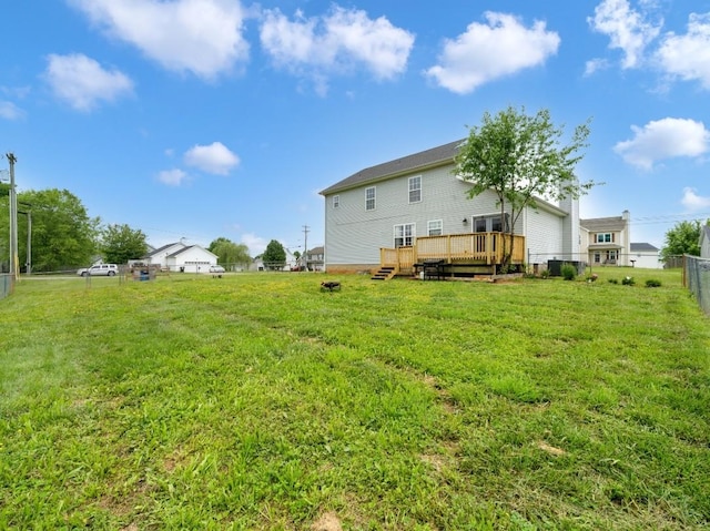 3786 Man O War Blvd, Clarksville, TN 37042 - view of yard with a deck