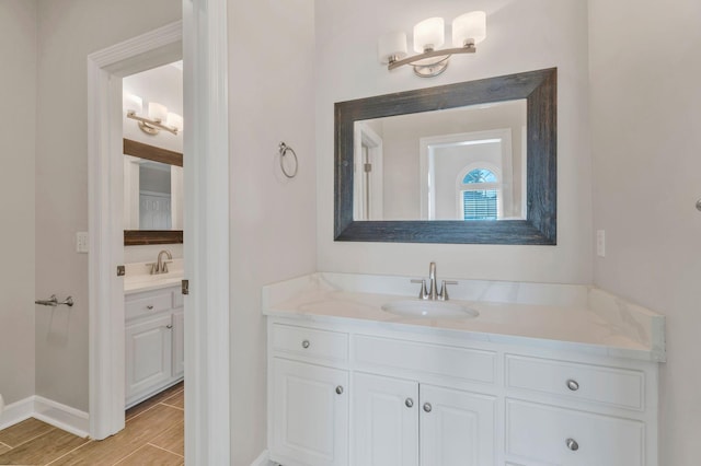 375 Natchez Trace Ct, Murfreesboro, TN 37127 - bathroom featuring vanity and wood finished floors