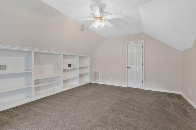 375 Natchez Trace Ct, Murfreesboro, TN 37127 - bonus room featuring dark colored carpet, ceiling fan, and lofted ceiling