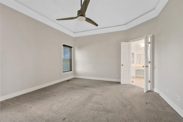 375 Natchez Trace Ct, Murfreesboro, TN 37127 - carpeted spare room featuring a ceiling fan and crown molding