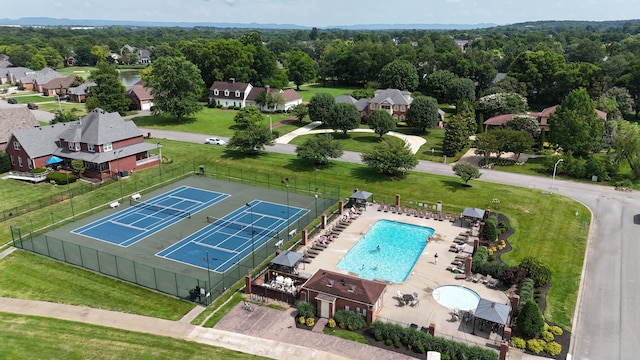 375 Natchez Trace Ct, Murfreesboro, TN 37127 - bird's eye view of a pool