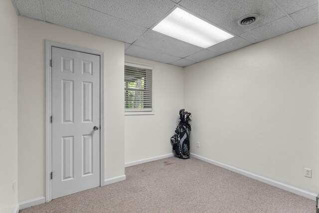 1830 Bradbury Rd, Adams, TN 37010 - spare room with carpet and a paneled ceiling