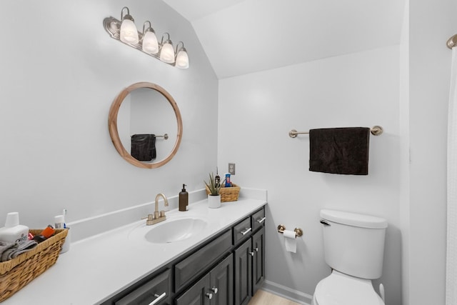 1830 Bradbury Rd, Adams, TN 37010 - bathroom with vanity and vaulted ceiling