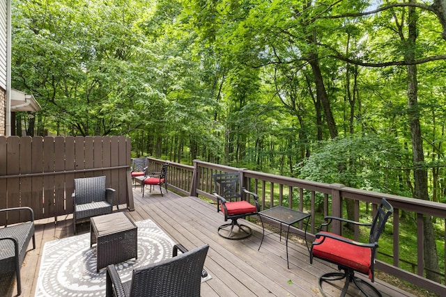 1830 Bradbury Rd, Adams, TN 37010 - wooden terrace with a view of trees