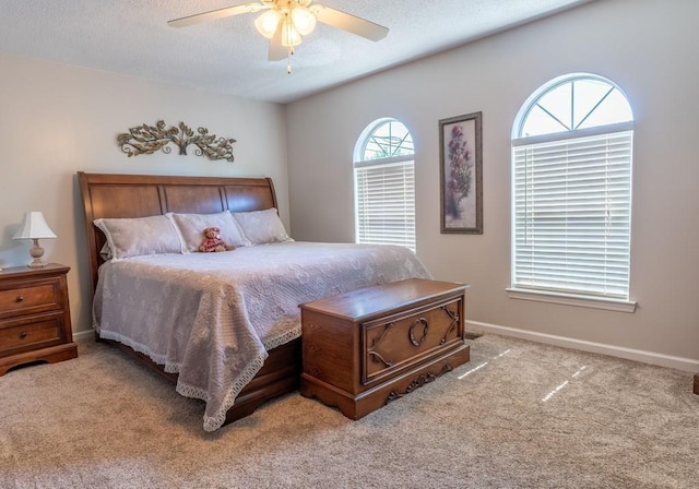 1699 Burnt Oak Dr Unit 195, Dalton, GA 30721 - bedroom featuring carpet floors, a ceiling fan, and a textured ceiling