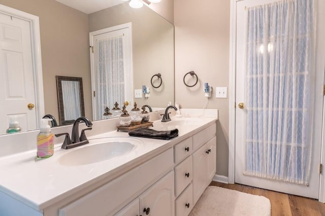 1699 Burnt Oak Dr Unit 195, Dalton, GA 30721 - bathroom featuring double vanity and wood finished floors