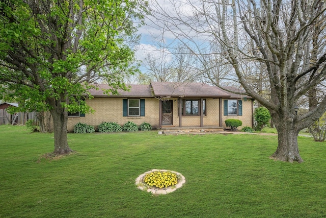 1529 W Grab Creek Rd, Dickson, TN 37055 - single story home with a front yard and brick siding