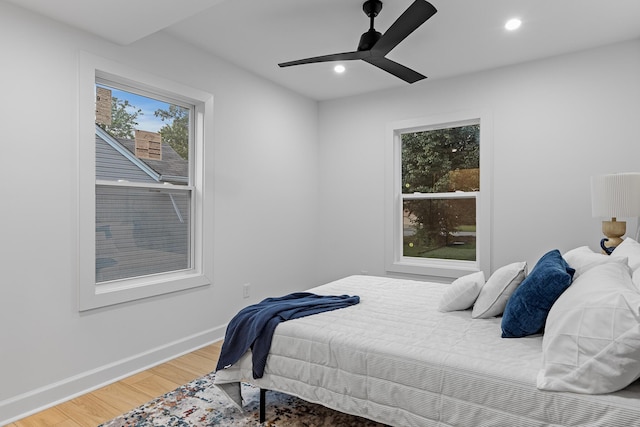109 Anderson Dr, Chattanooga, TN 37421 - bedroom featuring light wood finished floors, recessed lighting, and a ceiling fan