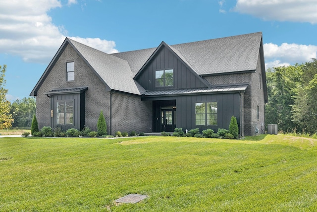 508 Matthew Miller Dr, Smyrna, TN 37167 - view of front of property featuring a standing seam roof, board and batten siding, and a front yard
