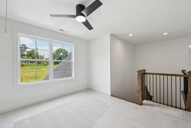 508 Matthew Miller Dr, Smyrna, TN 37167 - carpeted empty room featuring recessed lighting and a ceiling fan