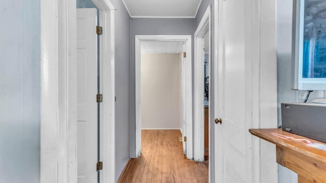 1676 Keeble St, Chattanooga, TN 37412 - hall featuring wood finished floors and ornamental molding