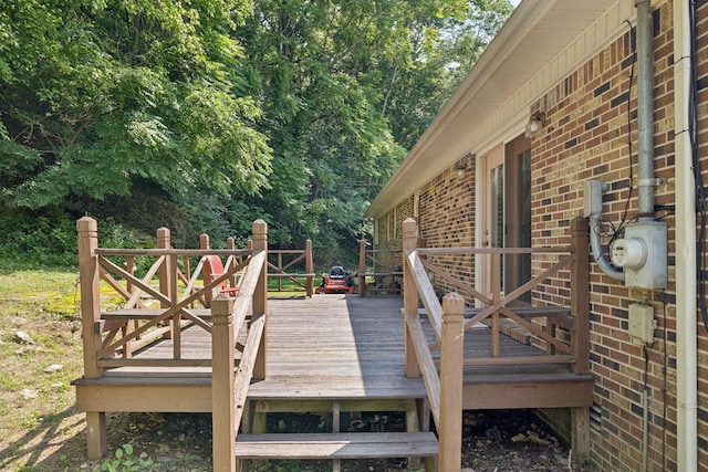 8663 Dog Branch Rd, Mount Pleasant, TN 38474 - view of wooden terrace