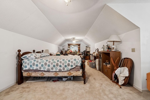 8663 Dog Branch Rd, Mount Pleasant, TN 38474 - bedroom featuring light colored carpet and lofted ceiling