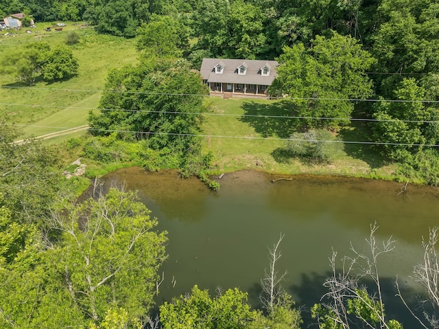 8663 Dog Branch Rd, Mount Pleasant, TN 38474 - view from above of property with a nearby body of water
